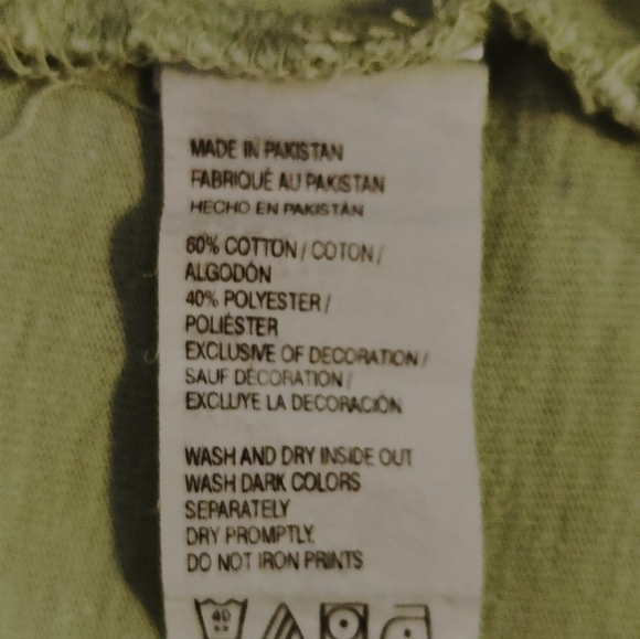 IZOD SALTWATER RELAXED SOFT FEEL GRAPHIC T SHIRT, LIME XXL - Picture 4 of 4